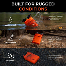 Load image into Gallery viewer, ELECOM NESTOUT Rugged Power Bank, 15000mAh Outdoor Charger, 32W USB-C Fast Charging PD, Waterproof IP67, Durable Shockproof, Battery Pack for iPhone Tablet Hiking Travel Camping (Orange, 15000mAh)