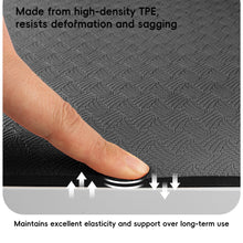 Load image into Gallery viewer, Wimwum Extra Wide Yoga Mat 72" x 32", 11mm Non Slip TPE Exercise Mat with Carrying Strap, Large Workout Mat for Yoga, Pilates, Stretching, HIIT & Home Gym, black