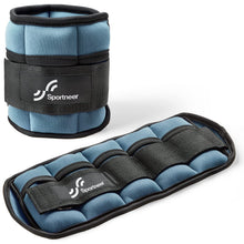 Load image into Gallery viewer, Sportneer Adjustable Ankle Weights 1 Pair 2 4 6 8 10 Lbs Leg Weight Straps -Dark Blue