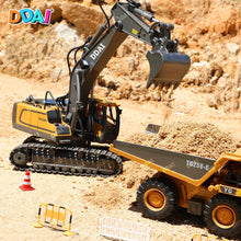 Load image into Gallery viewer, Remote Control Excavator Toys for Boys 8-12 Kids Best Gift Ideas, Rechargeable RC Construction Excavators
