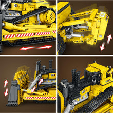 Load image into Gallery viewer, Bulldozer Building Set, APP Remote Control Loader RC Bulldozer Construction Toy with 2.4GHz Multi-Player Mode 22001