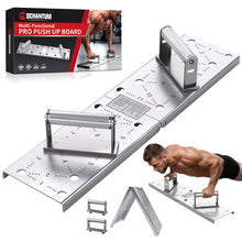 Load image into Gallery viewer, Mochantum Push Up Bar - Heavy-Duty Stainless Steel Pushup Stands with Non-Slip Base, 501LB Capacity, Portable Home Gym Equipment for Strength Training & Floor Workouts,White