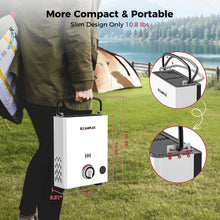 Load image into Gallery viewer, CAMPLUX F5 Pro Portable Propane Water Heater 1.32 GPM with Pump & Hose Kit