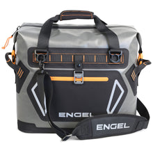 Load image into Gallery viewer, Engel HD20 High Performance Soft-Sided Cooler Tote Bag, Dark Gray & Orange