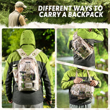 Load image into Gallery viewer, ROCRETA Fishing Backpack with Tackle Boxes,Fishing Lure Kit and Tool