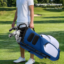 Load image into Gallery viewer, uniHimal 8-Way Lightweight Walking Golf Stand Bag for Men Women Blue White