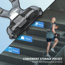 Load image into Gallery viewer, ZELUS Weighted Vest for Men and Women, Adjustable Body Weight Vest Exercise Set for Workouts, 4-10lb/11-20lb/20-32lb with 6 Ironsand Weights for Cardio Strength Training Walking Jogging, 20-32lb, Gray