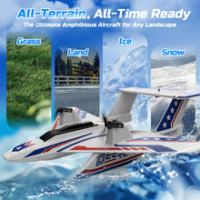 Load image into Gallery viewer, 3CH Amphibious RC Plane for Water, Land & Air, Remote Control Airplane Flying Boat Toys,2.4GHz 6-axis Gyro Stabilizer