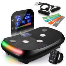 Load image into Gallery viewer, Lifepro Rumblex 4D Curved Vibration Plate Exercise Machine — Triple Motor, 7 Modes & 60 Speeds Vibrating Platform Machine — Full Body Vibration Plate for Lymphatic Drainage & at Home Workout