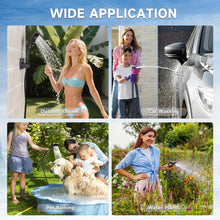 Load image into Gallery viewer, vignuto Portable Shower for Camping, Rechargeable Camping Shower kit with LED Display of Battery Level and Temperature, Lasting-150 Mins, Suitable for Outdoor Shower, Pet Bath, Car Washing
