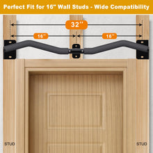 Load image into Gallery viewer, Kipika Heavy Duty Wall Mounted Pull Up Bar (32" M Type & Foam-padded Handles)