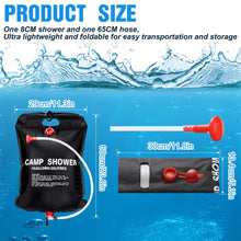Load image into Gallery viewer, VIHOSE 12 Pcs Solar Shower Bags 5 Gallons/ 20 L Solar Heating