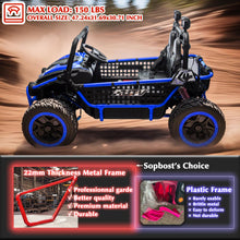 Load image into Gallery viewer, 24V 2 Seater XXL Kids UTV Ride On Car with Remote Control 4WD Off Road Electric Vehicle Ride On Toy Car (Blue)
