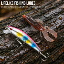 Load image into Gallery viewer, THKFISH 400PCS Large 3-Layer Tackle Box Fishing Lures Accessories Kit