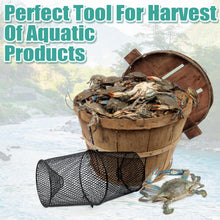 Load image into Gallery viewer, Ribbonlic 4 Set Minnow Trap Crawfish Trap with Closure Spring Clip and 4 Pcs Hand Ropes Fishing Trap for Crayfish Crawdad Lobster Crab Bait Metal Net Cage Crawfishing