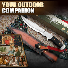 Load image into Gallery viewer, Purple Dragon 11" Tactical Hunting Knife with Leather Sheath, Gifts for Men