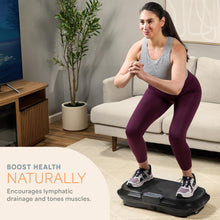 Load image into Gallery viewer, Lifepro Waver Vibration Plate Exercise Machine – High-Intensity Vibration Plate for Lymphatic Drainage – Full-Body Workout Vibrating Platform with Loop Bands – Fitness Equipment for Strength & Toning
