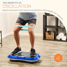 Load image into Gallery viewer, Lifepro Waver Vibration Plate Exercise Machine – High-Intensity Vibration Plate for Lymphatic Drainage – Full-Body Workout Vibrating Platform with Loop Bands – Fitness Equipment for Strength & Toning