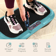 Load image into Gallery viewer, Lifepro Waver Vibration Plate Exercise Machine – High-Intensity Vibration Plate for Lymphatic Drainage – Full-Body Workout Vibrating Platform with Loop Bands – Fitness Equipment for Strength & Toning