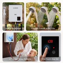 Load image into Gallery viewer, CAMPLUX F5 Ultra, 1.32 GPM Thermostatic Portable Propane Water Heater, First Constant Temperature Outdoor Water Heater, Lightweight & Compact for 3s Instant Hot Water, Camping, RV, Off-Grid Cabin