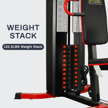 Load image into Gallery viewer, Fitvids Multifunctional Home Gym Equipment with 122.5 lbs Weight Stack