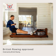 Load image into Gallery viewer, WaterRower Walnut Rowing Machine with S4 BLE Monitor - Lo-Rise