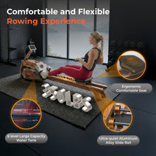 Load image into Gallery viewer, WENOKER Water Rowing Machines for Home Use - Chestnut