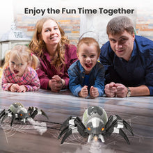 Load image into Gallery viewer, Remote Control Spider, RC Moving Spider Robot Toys for Kids, Halloween Gifts for Birthday Party Joke Pranks, Wireless Remote Controlled Spider