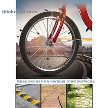 Load image into Gallery viewer, 20 inch Adults Trike Tricycle, Single Speed 3 Wheel Bike Adult Trikes for Women Men Seniors, Brown