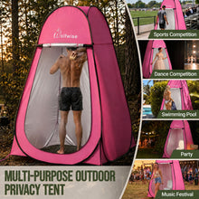 Load image into Gallery viewer, WolfWise Pop Up Shower Tent for Camping Essentials, Compact & Lightweight