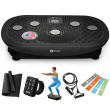 Load image into Gallery viewer, LifePro Rumblex Plus 4D Vibration Plate Exercise Machine-Triple Motor Oscillation, Linear, Pulsation + 3D/4D Motion Vibration Platform,Whole Body Vibration Machine for Weight Loss&Shaping(Black)