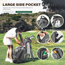 Load image into Gallery viewer, uniHimal Lightweight 7-Way Golf Stand Bag for Men & Women (Gray)