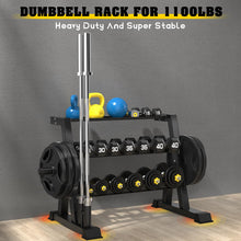 Load image into Gallery viewer, 3-Tier Weight Rack, Dumbbell Kettlebell Rack 1100LB Capacity Weight Plate