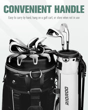 Load image into Gallery viewer, RIOROO Golf Stand Bag, Lightweight Par 3 Golf Bag Holds Up to 7 Clubs with Two Way Dividers Cooler Pocket Shoulder Strap and Multiple Storage Pockets for Men and Women