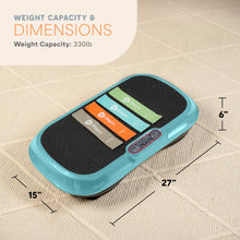 Load image into Gallery viewer, Lifepro Waver Vibration Plate Exercise Machine – High-Intensity Vibration Plate for Lymphatic Drainage – Full-Body Workout Vibrating Platform with Loop Bands – Fitness Equipment for Strength & Toning