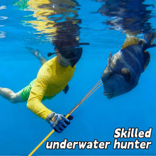 Load image into Gallery viewer, SINGMATOOLS Spearfishing Pole Hawaiian Sling Fishing Spear Set Fiberglass Pole Spear Harpoon Spearfishing Gear (Orange)