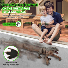 Load image into Gallery viewer, 19" Remote Control Dinosaur Toys for Kids, 8CH Rechargeable Jurassic Velociraptor Imitates Walking with Light & Roaring - Dinosaur Toys