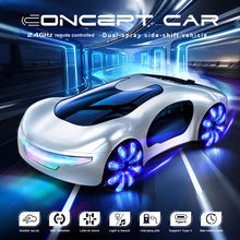 Load image into Gallery viewer, Futuristic Remote Control Car, Gesture Sensing Rc Stunt Car with Light Spray & Sound, 360° Rotate 2.4GHz RC Cars Toy (White)