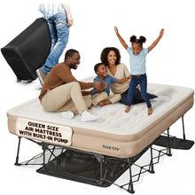 Load image into Gallery viewer, Oaktiv PeakRest Twin Air Mattress with Frame & Built-in Pump