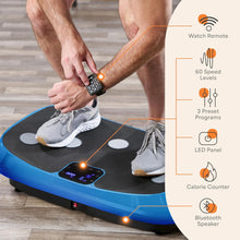 Load image into Gallery viewer, Lifepro Rumblex 4D Curved Vibration Plate Exercise Machine — Triple Motor, 7 Modes & 60 Speeds Vibrating Platform Machine — Full Body Vibration Plate for Lymphatic Drainage & at Home Workout