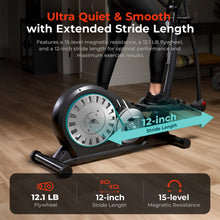 Load image into Gallery viewer, Sunny Health & Fitness Heavy-Duty Smart Elliptical Trainer - Black