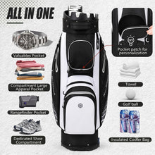 Load image into Gallery viewer, XDriveMax 14-Way Molded Lock Top Golf Cart Bag,Silent Golf Bags for Men