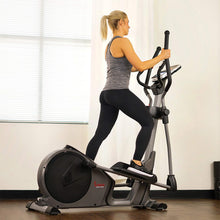 Load image into Gallery viewer, Sunny Health & Fitness Programmable Electro-Magnetic Elliptical Machine - Silver