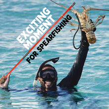 Load image into Gallery viewer, SINGMATOOLS Spearfishing Pole Hawaiian Sling Fishing Spear Set Fiberglass Pole Spear Harpoon Spearfishing Gear (Orange)