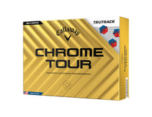 Load image into Gallery viewer, Callaway Golf Chrome Tour Golf Balls (True Track (Blue/Red)
