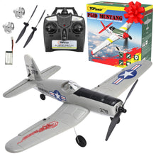 Load image into Gallery viewer, Top Race Remote Control Airplane - Ready to Fly 4 Channel RC Plane for Adults - Advanced Foam Construction - Remote Controlled War