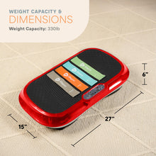 Load image into Gallery viewer, Lifepro Waver Vibration Plate Exercise Machine – High-Intensity Vibration Plate for Lymphatic Drainage – Full-Body Workout Vibrating Platform with Loop Bands – Fitness Equipment for Strength & Toning