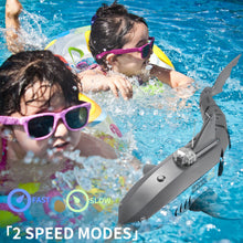 Load image into Gallery viewer, Remote Control Shark with Camera for Kids/Adults, RC Sharks Toys for Swimming Pool, RC Boat with Camera (2 Batteries)