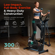 Load image into Gallery viewer, Sunny Health & Fitness Heavy-Duty Smart Elliptical Trainer - Black