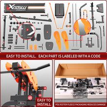 Load image into Gallery viewer, XGSW Multi-Function Home Gym Workout Station, Featuring a Pulley System, arm Trainer- Black-Orange